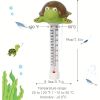 Large Floating Pool Thermometer with String for Easy Read Water Temperature in Outdoor and Indoor Swimming Pools and Spas (Turtle)