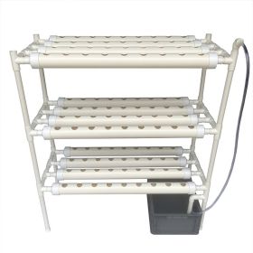 NEW Style NFT Hydroponics System with 108 Holes Kits,Vertical Hydroponic Growing Systems PVC Tube Plant Vegetable