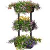 3-Tier Freestanding Vertical Plant Stand for Gardening and Planting Use