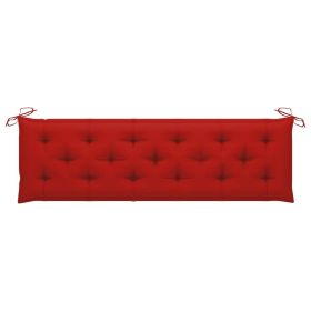 Garden Bench Cushion Red 70.9"x19.7"x2.8" Fabric