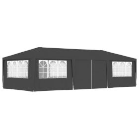 Professional Party Tent with Side Walls 13.1'x29.5' Anthracite 0.3 oz/ftÂ¬â‰¤