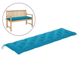 Garden Bench Cushion Light Blue 70.9"x19.7"x2.8" Fabric