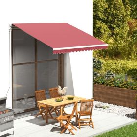 Replacement Fabric for Awning Burgundy Red 9.8'x8.2'