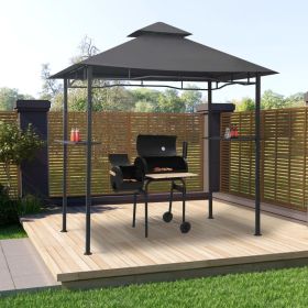 BBQ Gazebo 7.9'x4.9'x8.4' Anthracite Steel