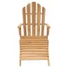 Adirondack Chairs with Footrests 2 pcs Solid Wood Teak