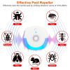 6 Packs Ultrasonic Pest Repellers Plug In Indoor Pest Control Mouse Repellent Chaser Deterrent for Home Kitchen Office Warehouse Hotel