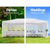 10'x30' Wedding Party Canopy Tent Outdoor Gazebo with 8 Removable Sidewalls Thicker Pipe&Cloth