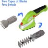 Cordless Grass Shear 4.5V Lightweight Garden Hedge 2-in-1 Trimmer Grass Clippers