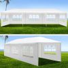 10'x30' Wedding Party Canopy Tent Outdoor Gazebo with 8 Removable Sidewalls Thicker Pipe&Cloth