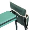 Outdoor 2-in-1 Functional Heavy Duty Garden Stool and Kneeler, Foldable Gardening Bench with Tool Bags for Kneeling and Sitting to Prevent Knee & Back