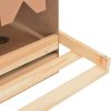 Chicken Laying Nest 3 Compartments 28.3"x13"x21.3" Solid Pine Wood