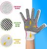 Pack of 24 Single Side Dot String Gloves 10' Size Cotton String Knit Coated Gloves with Dots on One Side Gloves; Knitted Multi-Dot Design Cotton Polye