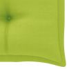 Garden Bench Cushion Bright Green 39.4"x19.7"x 2.8" Fabric