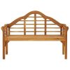 Patio Queen Bench with Cushion 53.1" Solid Acacia Wood