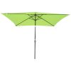 10x6.5ft Aluminum Patio Umbrella w/ 20 LEDs