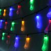 Outdoor Solar String Lights 21 Feet 30 LEDs Water Drop Solar Powered Lights