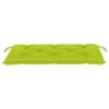 Garden Bench Cushion Bright Green 39.4"x19.7"x 2.8" Fabric