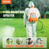 VEVOR Battery Powered Backpack Sprayer ; 4 Gal Tank; 0-90 PSI Adjustable Pressure; Back Pack Sprayer with 8 Nozzles and 2 Wands; 12V 8Ah Battery; Wide