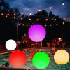 Remote Control Color-changing LED Luminous Beach Ball; Concert Atmosphere Props Swimming Pool Pvc Inflatable Flashing Ball For Party Supplies