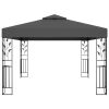 Gazebo with Double Roof 118.1"x157.5" Anthracite