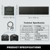 [Not Allowed to Sell on Amazon] 110W Foldable Solar Panel for Power Station USB+PD Mobile Devices Serial & Parallel MC4 Portable Solar Panel with Adju