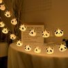 1pc LED Panda String Lights; Cute Modeling Lights; Children's Room Decoration; Festive Decor ALights; 1.5m 10 Lights