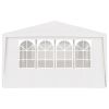 Professional Party Tent with Side Walls 13.1'x19.7' White 0.3 oz/ftÂ¬â‰¤