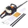 26cc 2 cycle gas powered hedge trimmer , double sided blade 24",recoil gasoline trim blade