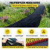 VEVOR 6FTx300FT Premium Weed Barrier Fabric Heavy Duty 3.2OZ; Woven Weed Control Fabric; High Permeability Good for Flower Bed; Geotextile Fabric for