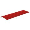 Garden Bench Cushion Red 70.9"x19.7"x2.8" Fabric