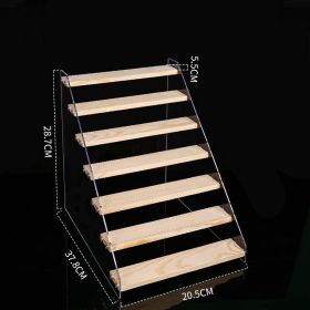 Hand Display Step Blind Box Storage Acrylic Wood Stepped Display Rack Ornaments Toy Display Rack (Option: 7Layer-20cm)