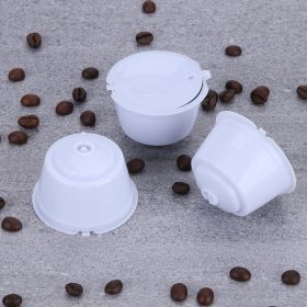 Coffee Capsule Filter PlasticFilled Stainless Steel (Option: White-Below 50mL)