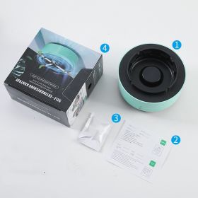 Smoke Removal Air Purification Ashtray Anion Purification Practical Automatic Purifier Ashtray Portable Gadgets For Car Ashtray (Option: Starry Sky Green)