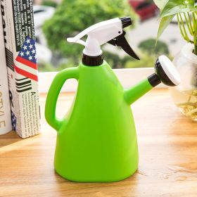 Hand Pressure Dual Purpose Large Watering Can (Option: Green-one size)