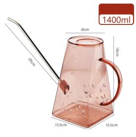 Long-spout Watering Kettle For Household Gardening (Option: Orange pink)