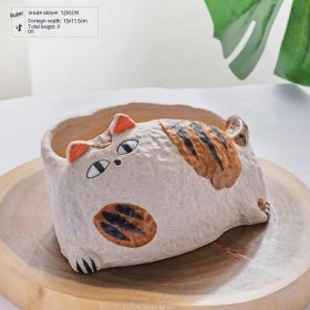 Ceramic Succulent Flower Pot Cartoon Cat (Option: 805-As Shown In The Figure)