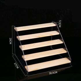 Hand Display Step Blind Box Storage Acrylic Wood Stepped Display Rack Ornaments Toy Display Rack (Option: 5Layer-30cm)