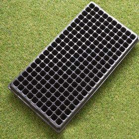 Rectangular Tray Sprout Nutrient Bowl Sprout Wheat Plastic Propagation Succulent Seedling Cup Pot (Option: Black-200normal)