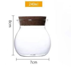 Sealed Glass Tea Pot High Borosilicate Heat Resistant And Transparent (Option: 240ml small tea can)