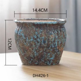 Crack Breathable Large Diameter Coarse Pottery Retro Ceramic Mage Basin (Option: Camouflage-DH426)