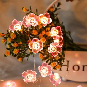 Cherry Blossom LED Lights String Small Fairy Lights Easter Halloween Wedding Scene Holiday Party Mall Modeling Holiday Decorative Lights Bedroom Dress (size: 3.3ft/10LEDs)