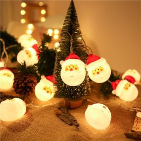 Led Christmas Holiday Decorative Lights Santa Claus Snowman Lights String Usb Lights (Pattern: santa claus, size: 6M4L)