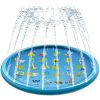 100/170 CM Children Pet Water Mat Summer Beach Inflatable Water Spray Pad Lawn Swimming Pool Mat Pet Sprinkler Outdoor Game Toy