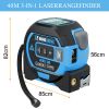 3 In 1 Laser Tape Measure Rangefinder 5m Tape Ruler Infrared High-precision Intelligent Electronic Ruler Building Distance Meter