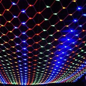 LED String Light Net Mesh Curtain Xmas Wedding Party Outdoor Christmas Lights (Color: As Picture)