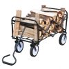 Outdoor Folding Wagon Garden ; Large Capacity Folding Wagon Garden Shopping Beach Cart ; Heavy Duty Foldable Cart; for Outdoor Activities; Beaches; Pa