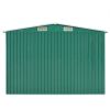 Garden Shed 101.2"x117.3"x70.1" Metal Green