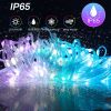 2023 Bluetooth RGB IC Christmas Fairy Light APP Control LED String Light Smart Music Rhythm Waterproof Xmas Light New Year Party