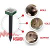 2pcs Mole Repellent Stakes; Solar Mole Repellent Ultrasonic; Ultrasonic Solar Powered; Ip65 Waterproof Sonic Repeller Stakes For Groundhog; Vole; Snak