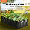 VEVOR Galvanized Raised Garden Bed Planter Box 48.2x24.6x11" Flower Vegetable